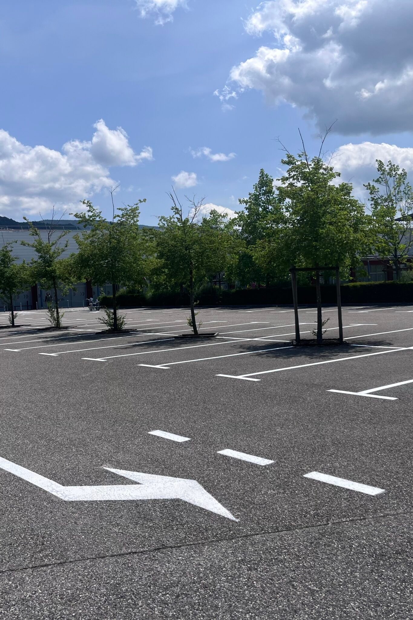 Traçage de parking et marquage au sol professionnel entre commercial Cap Périaz Seynod 74600