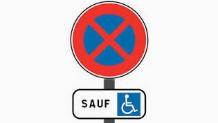 Marquage au sol conforme loi place handicapé parking privé